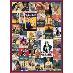 Puzzle Eurographics Clásicos I y II Guerra Mundial, 1000 Piezas Puzzle Eurographics Clásicos I y II Guerra Mundial, 1000 Piezas Eurographics - 1