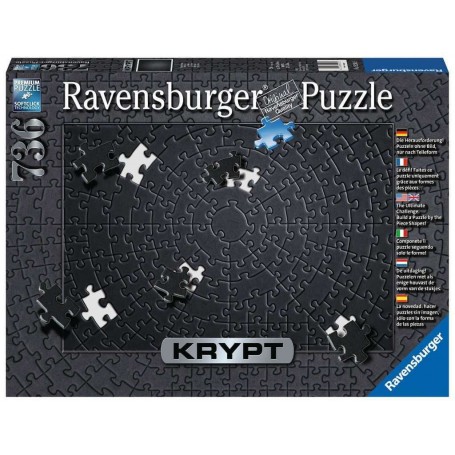 Puzzle Ravensburger Krypt Black de 736 Piezas - Ravensburger