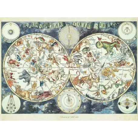 Puzzle Ravensburger Mapa mundi de Bestias de 1500 Piezas - Ravensburger