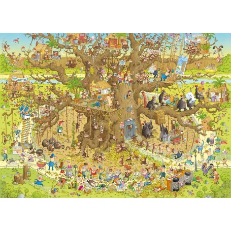 Puzzle Heye Hábitat de mono de 1000 Piezas - Heye