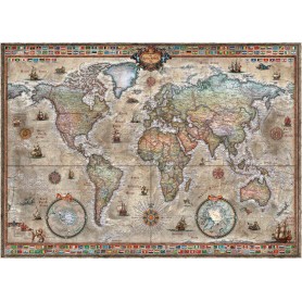 Puzzle Heye Mapa del Mundo retro de 1000 Piezas Puzzle Heye Mapa del Mundo retro de 1000 Piezas Heye - 1