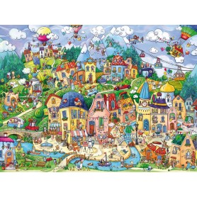 Puzzle Heye Pueblo Felíz de 1500 Piezas Puzzle Heye Pueblo Felíz de 1500 Piezas Heye - 1