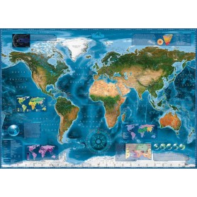 Puzzle Heye Imagen Satélite del Mundo de 2000 Piezas Puzzle Heye Imagen Satélite del Mundo de 2000 Piezas Heye - 1