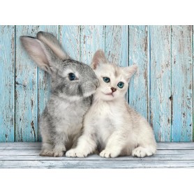 Puzzle Clementoni Gato Y Conejo De 500 Piezas Puzzle Clementoni Gato Y Conejo De 500 Piezas - Clementoni