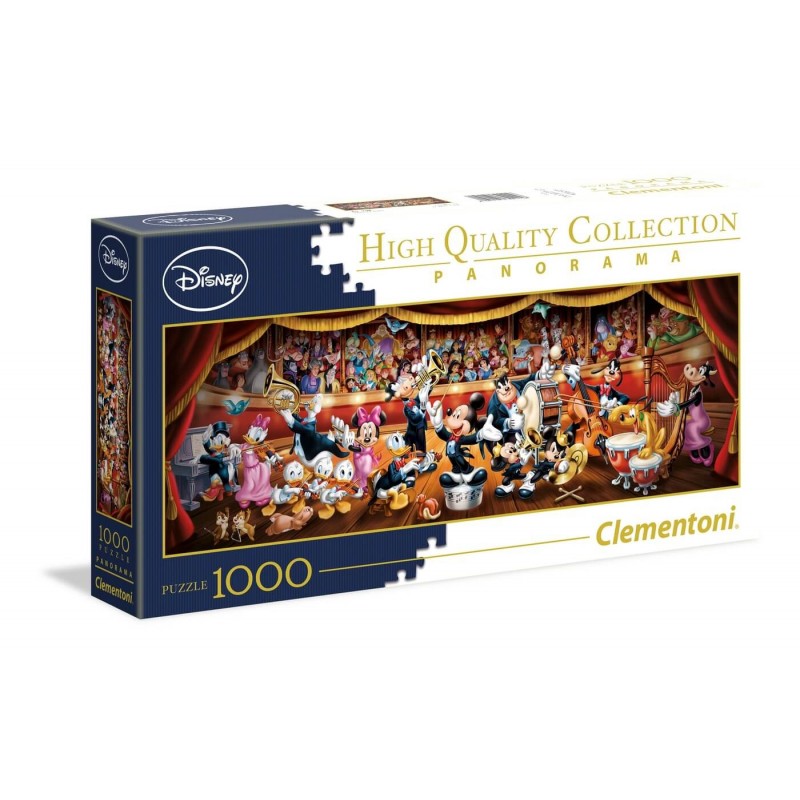 Puzzles 1000 piezas panorámicos Disney Clementoni · Clementoni
