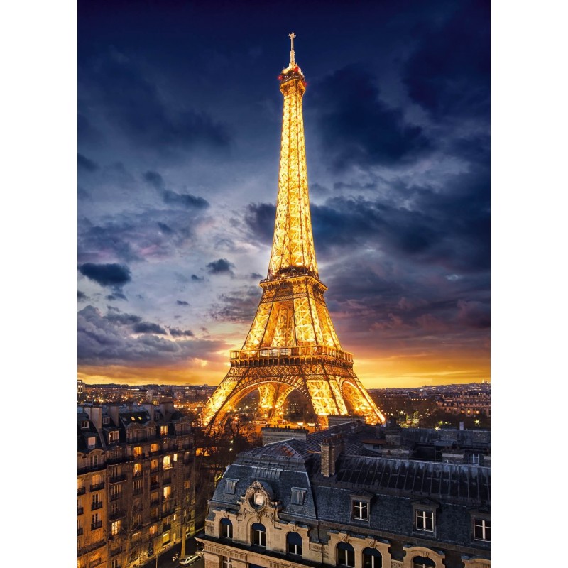 Puzzle Clementoni La Torre Eiffel de Noche 1000 Piezas -