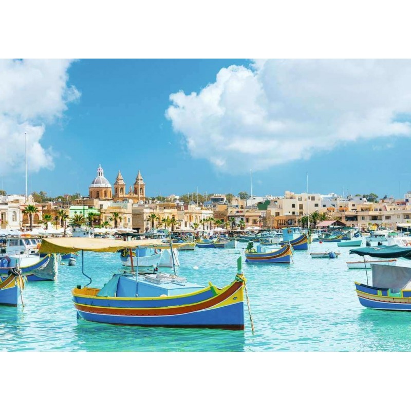 Puzzle Ravensburger Malta Mediterránea De 1000 Piezas