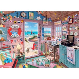 Puzzle Ravensburger La cabaña de la playa de 1000 Piezas Puzzle Ravensburger La cabaña de la playa de 1000 Piezas Ravensburger - 1