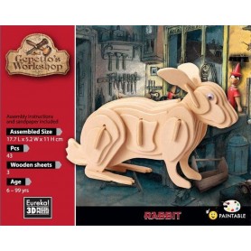 Gepetto's conejo Maqueta 43 Piezas - Eureka! 3D Puzzle