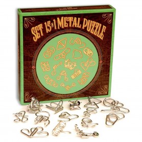 Metal Puzzle Verde Set 15 en 1 Metal Puzzle Verde Set 15 en 1 - Logica Giochi
