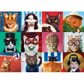 Puzzle Eurographics Los gatos divertidos de Lucia Heffernan de 1000 Piezas Puzzle Eurographics Los gatos divertidos de Lucia Heffernan de 1000 Piezas Eurographics - 1