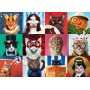 Puzzle Eurographics Los gatos divertidos de Lucia Heffernan de 1000 Piezas - Eurographics