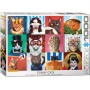 Puzzle Eurographics Los gatos divertidos de Lucia Heffernan de 1000 Piezas - Eurographics
