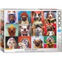 Puzzle Eurographics Perros divertidos por Lucia Heffernan de 1000 Piezas - Eurographics