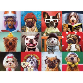 Puzzle Eurographics Perros divertidos por Lucia Heffernan de 1000 Piezas Puzzle Eurographics Perros divertidos por Lucia Heffernan de 1000 Piezas Eurographics - 1