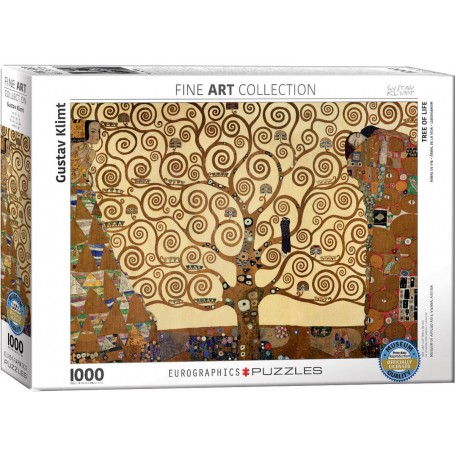 Puzzle Eurographics Árbol de la vida por Klimt de 1000 Piezas - Eurographics