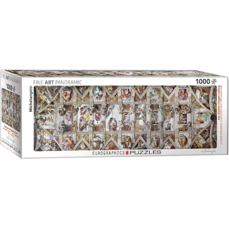 Puzzle Eurographics Panorámico La Capilla Sixtina de 1000 Piezas - Eurographics