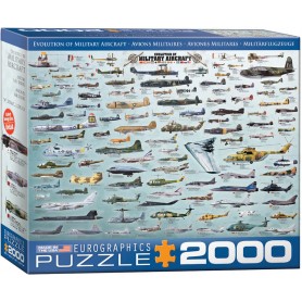 Puzzle Eurographics Evolución de los aviones militares de 2000 Piezas Puzzle Eurographics Evolución de los aviones militares de 2000 Piezas Eurographics - 1