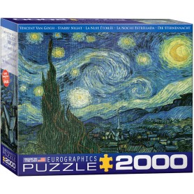 Puzzle Eurographics Noche estrellada de Van Gogh de 2000 Piezas Puzzle Eurographics Noche estrellada de Van Gogh de 2000 Piezas Eurographics - 1