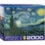 Puzzle Eurographics Noche estrellada de Van Gogh de 2000 Piezas - Eurographics