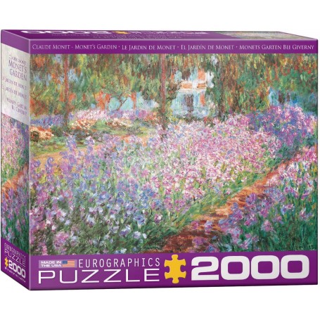 Puzzle Eurographics Jardín de Monet de Claude Monet de 2000 Piezas - Eurographics