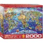 Puzzle Eurographics Mundo loco de 2000 Piezas - Eurographics