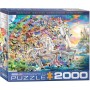 Puzzle Eurographics unicornio fantasía de 2000 Piezas - Eurographics
