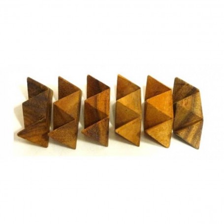 Estrella de madera puzzle online