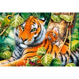 Puzzle Trefl Dos Tigres de 1500 Piezas Puzzle Trefl Dos Tigres de 1500 Piezas Puzzles Trefl - 1