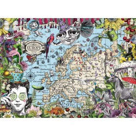 Puzzle Ravensburger Mapa Europeo, Circo Peculiar de 500 Piezas Puzzle Ravensburger Mapa Europeo, Circo Peculiar de 500 Piezas Ravensburger - 1