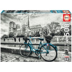 Puzzle Educa Bicicleta cerca de Notre Dame 500 Piezas 
