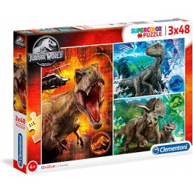 Puzzle Clementoni Jurassic World 3 x 48 Piezas Puzzle Clementoni Jurassic World 3 x 48 Piezas Clementoni - 1