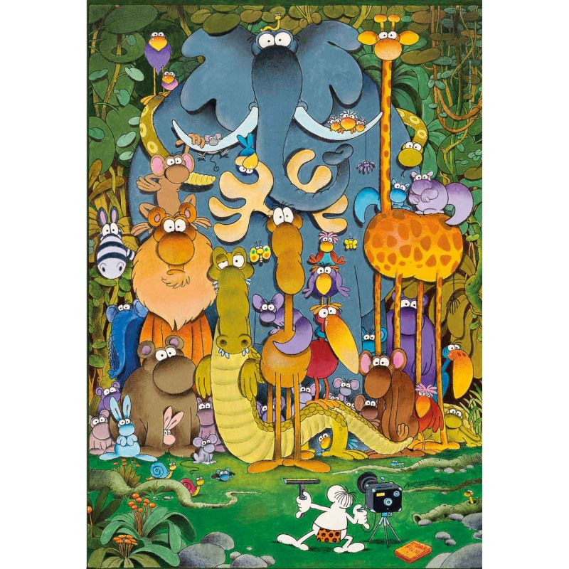 El encanto visual de la selva: Puzzle de 180 piezas