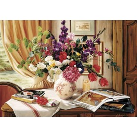 Art Puzzle Esquina de Arte y Flores de 1000 Piezas Art Puzzle Esquina de Arte y Flores de 1000 Piezas Art Puzzle - 1