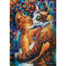 Art Puzzle El Baile del Amor de los Gatos de 1000 Piezas Art Puzzle El Baile del Amor de los Gatos de 1000 Piezas Art Puzzle - 1