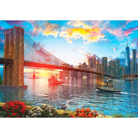 Art Puzzle Atardecer en Nueva York de 1000 Piezas Art Puzzle - 1