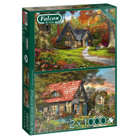 Puzzle Falcon La Cabaña del Bosque 2 x 1000 Piezas Puzzle Falcon La Cabaña del Bosque 2 x 1000 Piezas Falcon - 1