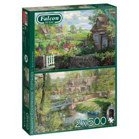 Puzzle Falcon Románticas Casas de Campo de 2 x 500 Pzs Puzzle Falcon Románticas Casas de Campo de 2 x 500 Pzs Falcon - 1