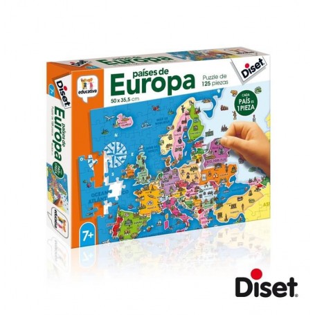 Puzzle Diset Países de Europa 125 Piezas Diset - 1