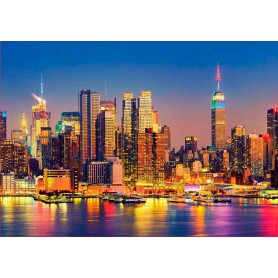 Puzzle Educa Manhattan de Noche de 1500 Piezas Puzzle Educa Manhattan de Noche de 1500 Piezas Puzzles Educa - 1