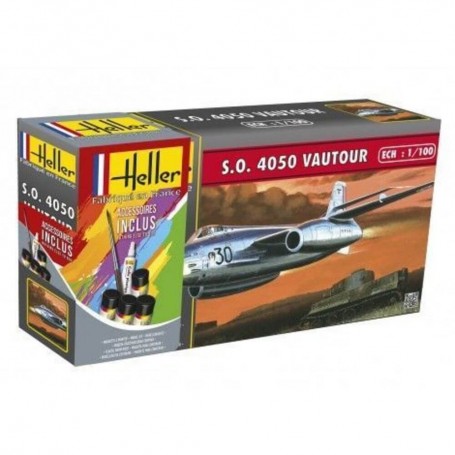 SO 4050 Vautour + Accesorios - Maquetas De Aviones - Heller