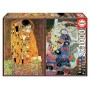 Puzzle Educa El Beso y La Virgen, Gustav Klimt de 2x1000 Piezas Puzzles Educa - 1