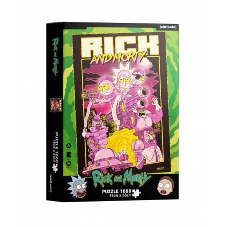 Puzzle Sdgames Poster Retro Rick y Morty de 1000 Piezas SD Games - 1