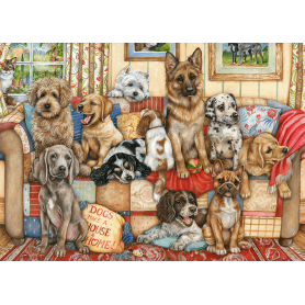 Puzzle Falcon Perros en el Sofá de 1000 Piezas Puzzle Falcon Perros en el Sofá de 1000 Piezas Falcon - 1