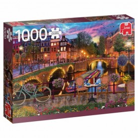 Puzzle Jumbo Canales de Amstrerdam de 1000 Piezas Puzzle Jumbo Canales de Amstrerdam de 1000 Piezas Jumbo - 1