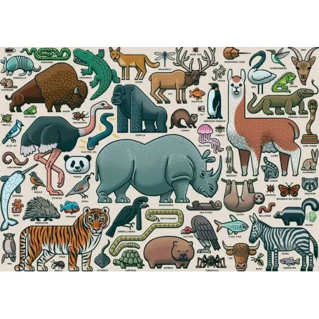 Puzzle Ravensburger Animales Salvajes de 1000 Piezas Ravensburger - 1