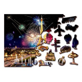 Puzzle Wooden City París De Noche Puzzle Wooden City París De Noche Wooden City - 1