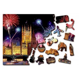 Puzzle Wooden City Londres Por La Noche Puzzle Wooden City Londres Por La Noche Wooden City - 1