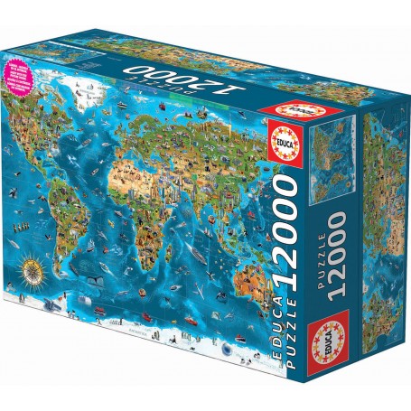 Puzzle Educa Maravillas del Mundo de 12000 Piezas kubekings