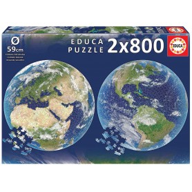 Puzzle Educa Redondo Planeta Tierra de 2 x 800 Piezas Puzzle Educa Redondo Planeta Tierra de 2 x 800 Piezas Puzzles Educa - 1